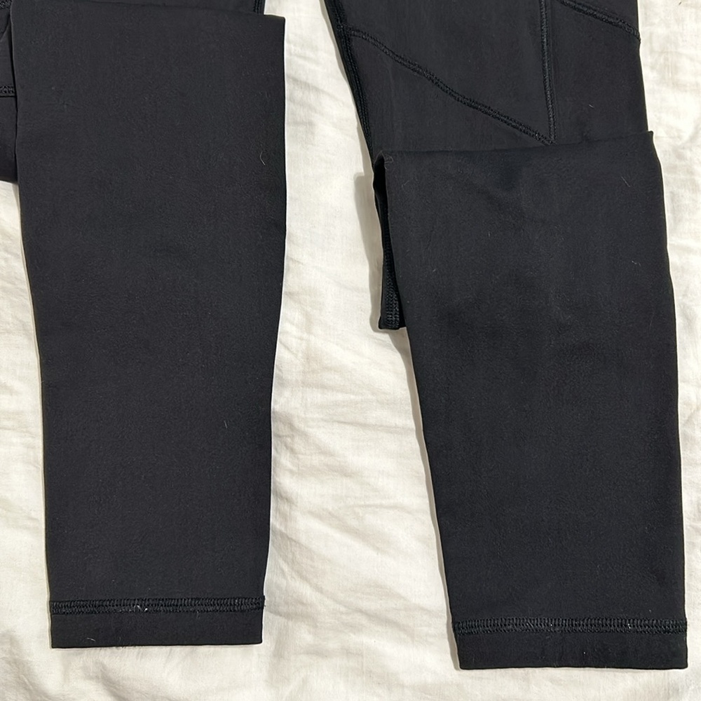 Lululemon black leggings. Size 4 with pockets. - Picture 3 of 11